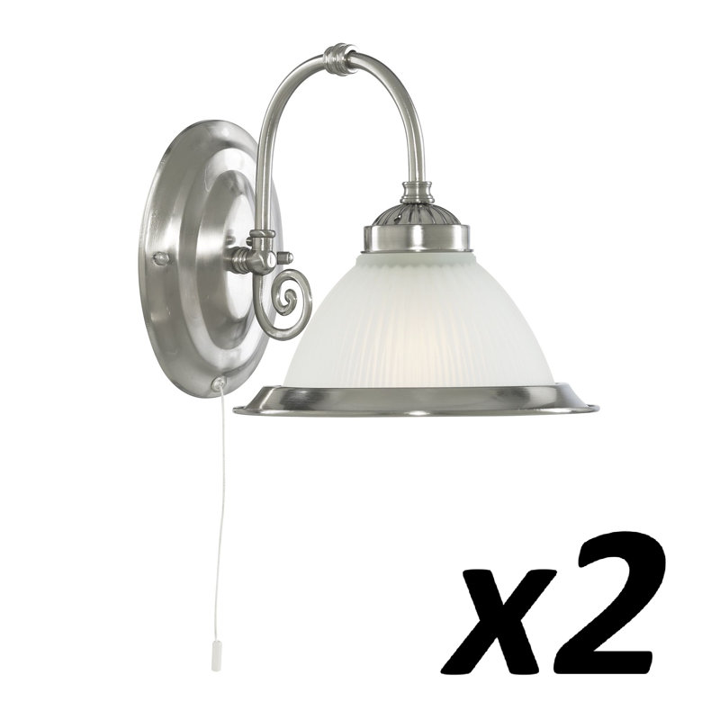 Hopkinton Mild Steel Armed Sconce, Satin Silver