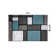 Astley Woven Geometric Blue/Gray/Ivory Area Rug – Modern Polypropylene Carpet for Living Room, Bedroom, or Office