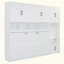 Lit escamotable mural avec placard, tiroirs et bureau Murphy