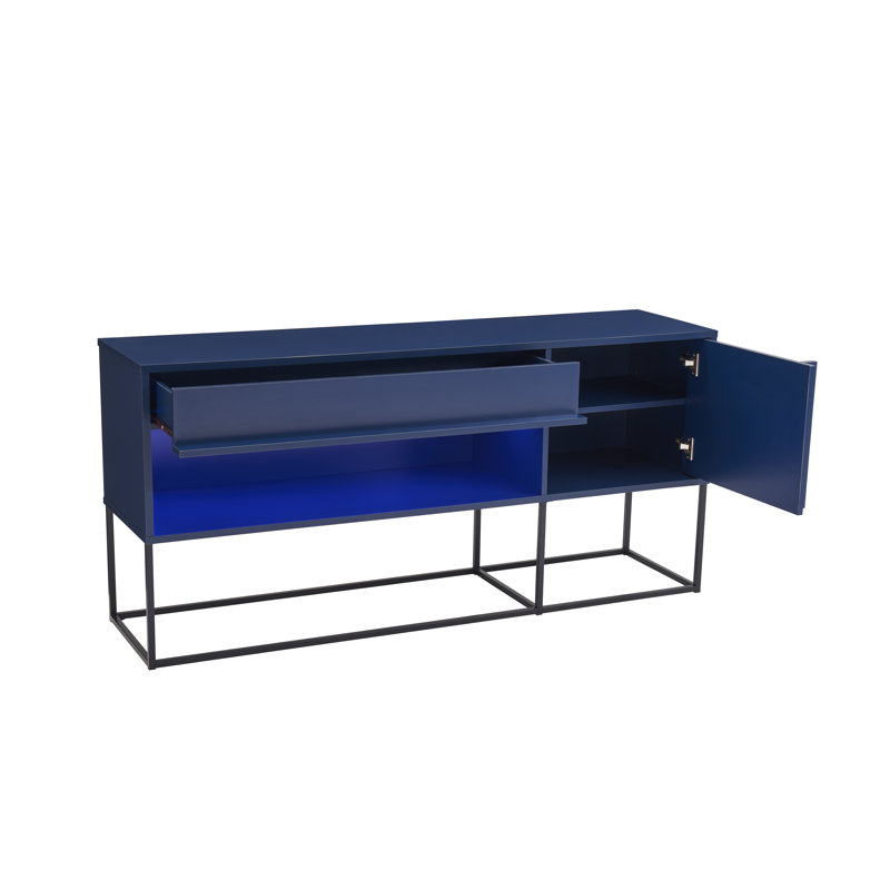 Madaih 60'' Console TV Stand, Blue
