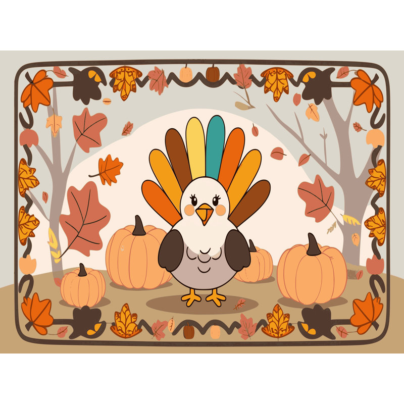 Tapis des fêtes de fin d'année The Holiday Aisle®, Rectangle 6 pi x 9 pi