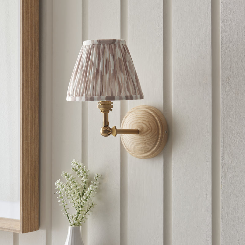 Wood Wing Armed Sconce