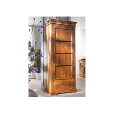 Oxford 1 Door Solid Wood Wardrobe