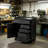 Steel Roller Mobile Tool Cabinet With Lockable Compartments And Four Drawers, Suitable For Both Workshops And Garages, Providing Stable And Secure Storage.