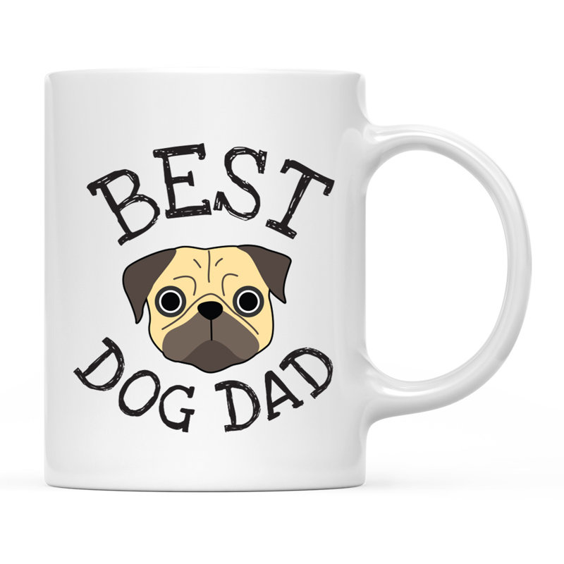 Tasse à café Best Dog Dad, Carlin
