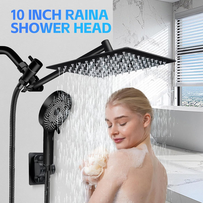 Tête de douche à pluie double 1,75 GPM GPM