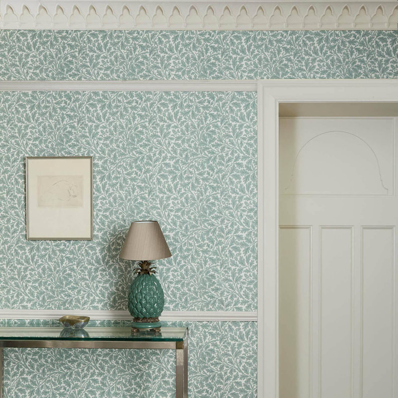 QUERCUS Wallpaper - Moonstone 9'10" - full height wallpaper
