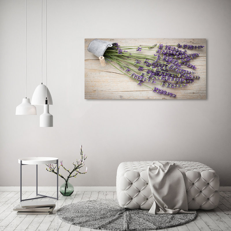 Lavender in a Pot 1 Piece Wall Art on Canvas