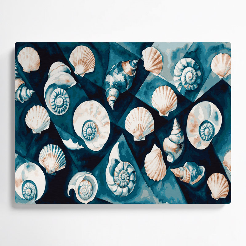 Art mural en métal gris Coastal Modernist, H 11 po x l 14 po
