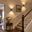 1-Light Gold Flush Mounted Sconce