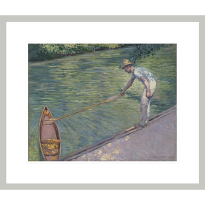 «A Docking His Skiff» par Gustave Caillebotte, impression giclée encadrée
