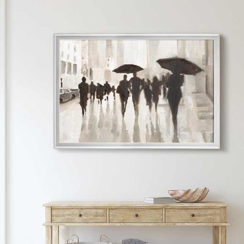 " Clearing Rain ", Silver, 18.5" H x 24.5" W x 1.5" D