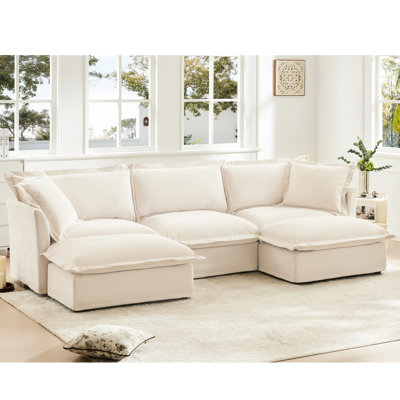 Upholstered 3 Seater Sectional, Deep Seat With Chenille, Living Room Style Sectional Chenille , Seater, Comfortable Home
