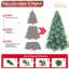 Arbre de Noël 9 pi PE / PVC bleu-vert