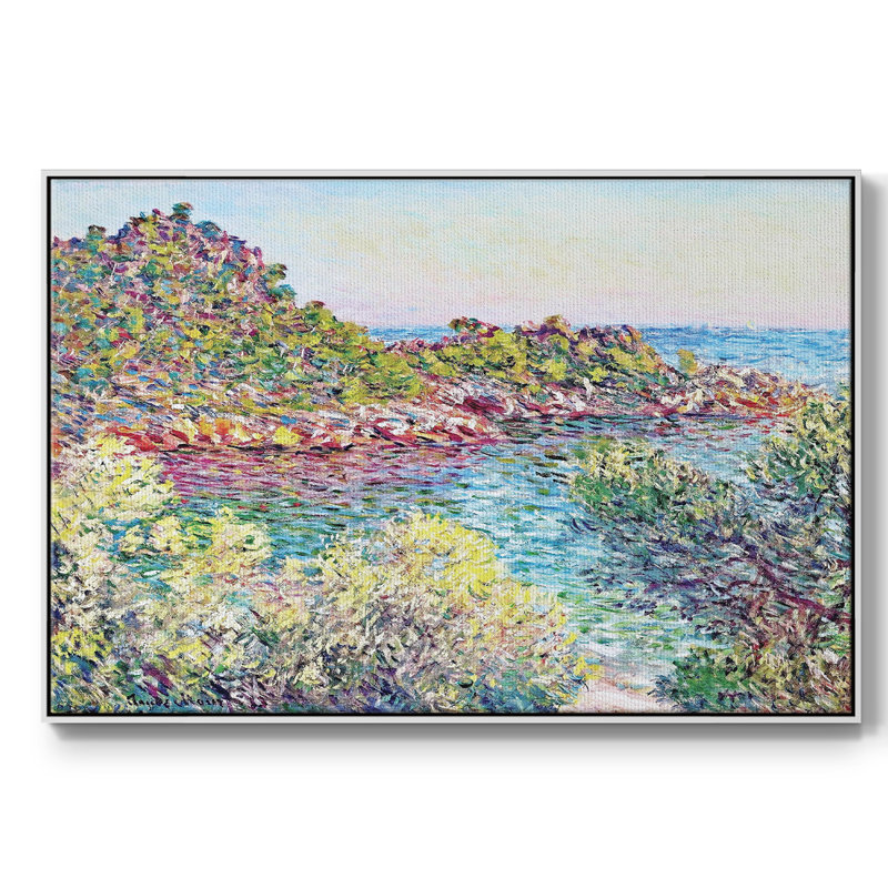 Paysage près de Montecarlo, 1883, H 25 po x l 37 po x P 2 po, Blanc