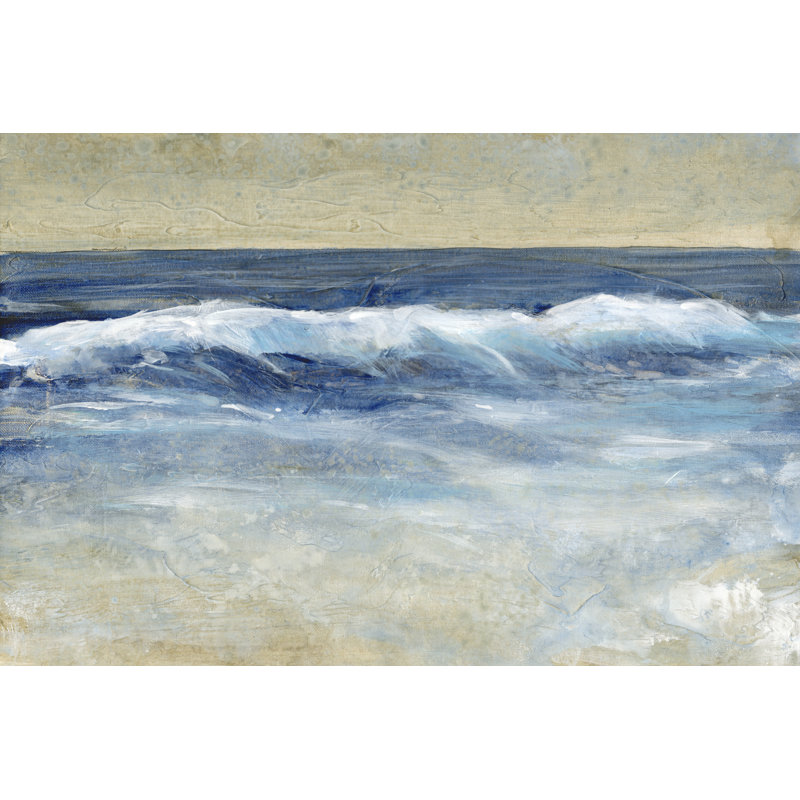 Breaking Shore Waves II by Timothy O' Toole - Painting, Wrapped Canvas, 81cm H x 122cm W x 3.8cm D