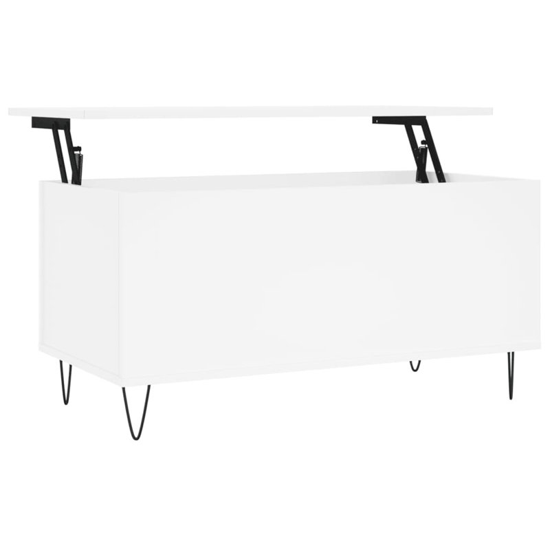 Moriaty Coffee Table, 90cm L x 44.5cm W x 45cm H, White