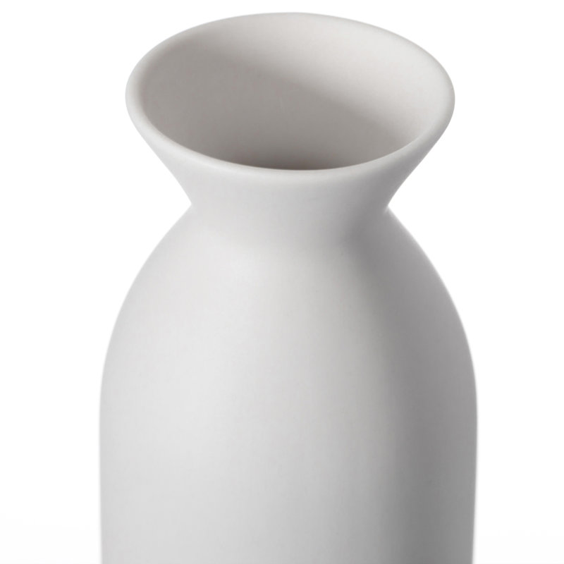 Uniquewise White Ceramic Table Flower Vase for Farmhouse and Home Decor - Ideal for Bohemian Modern Minimalist and Rustic Room Styling - Perfect for Pampas Grass, Fresh Flowers and Stems