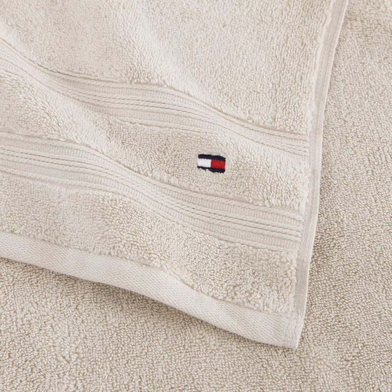 Ensemble de serviettes 6 pièces en coton Tommy Hilfiger Harbourside, Beige