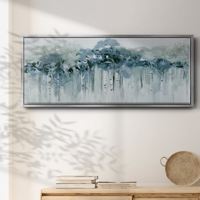 Blue Birch Morning - toile encadrée