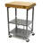 Solid Wood Top Kitchen Cart