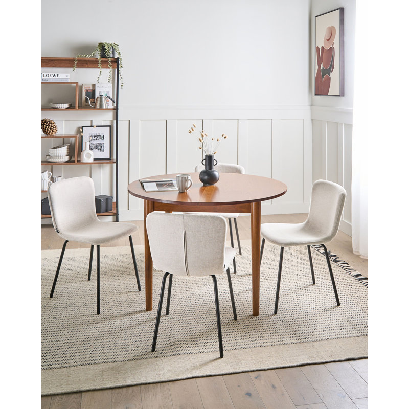 47cm H Fabric Upholstered Upholstered Back Accent, Light Beige