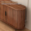 Buffet cannelé avec porte tambour coulissante