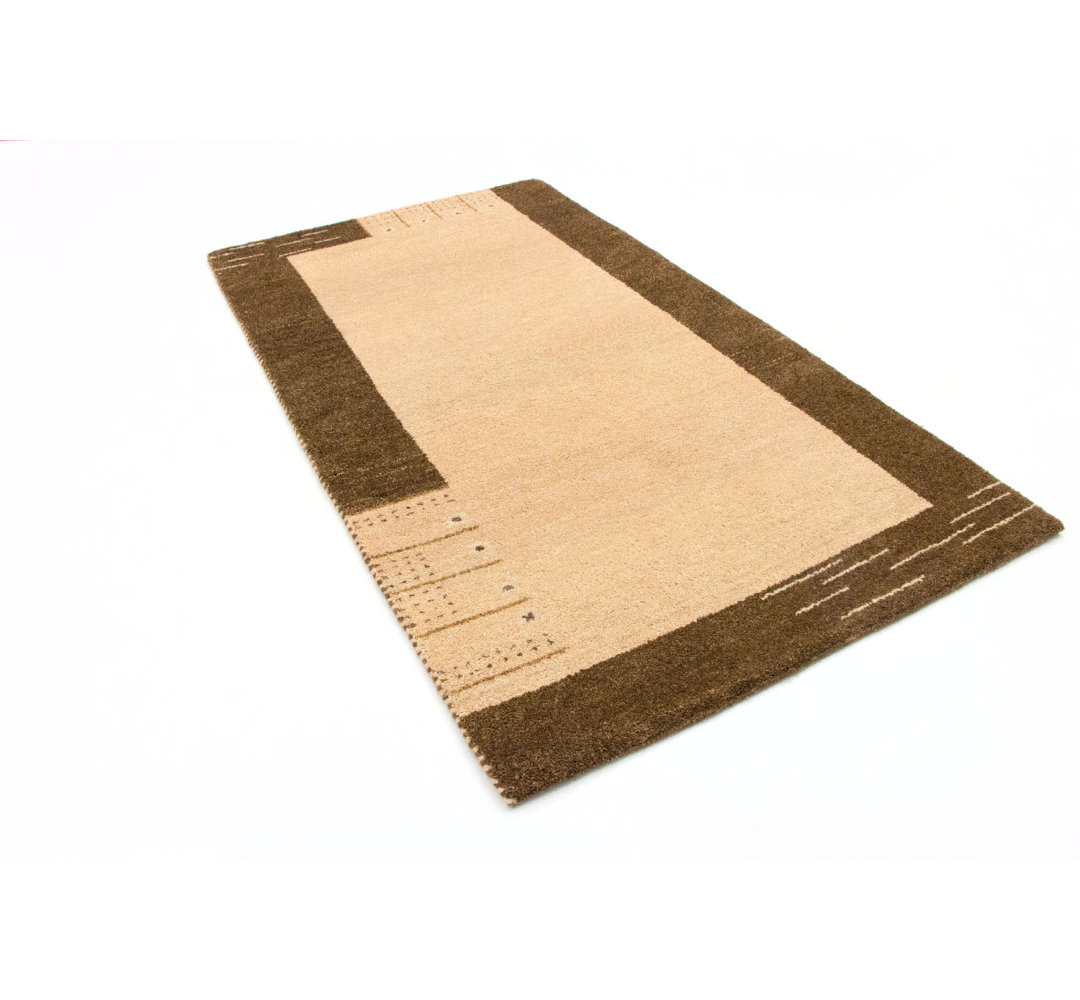 Tennyson Hand Hooked Wool Beige Indoor/Outdoor Rug