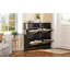 Armoire à chaussures Mid-Century Rattan-2099867331