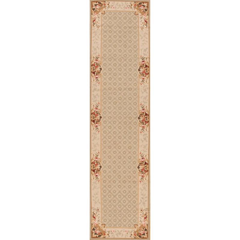 Highland Needleworks Flatweave Wool Area Rug, Runner 2'6" x 10'