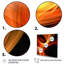 «Orange Abstract Warm Fractal Design III», reproduction sur toile encadrée-1928881300-1928881303