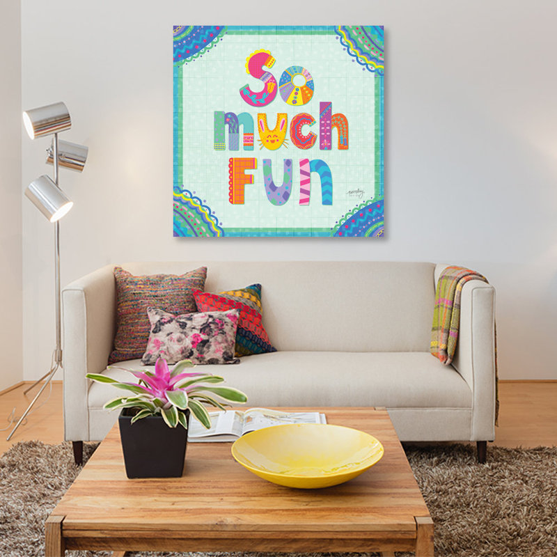 « happy day trio iii », impression sur toile, H 18 po x l 18 po x P 1,5 po, Toile tendue, Pas de tapis