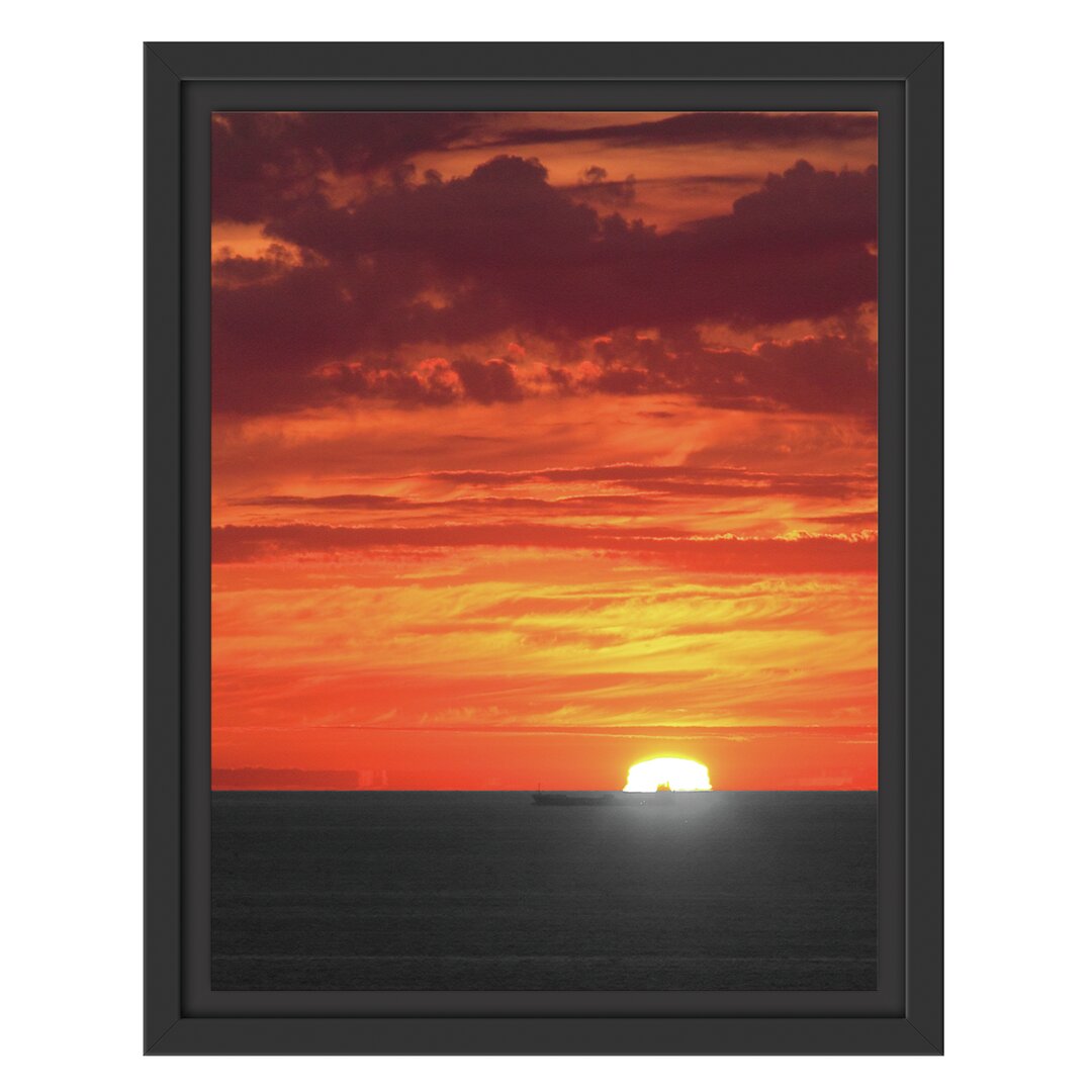 Gerahmtes Poster Sunset over Sea