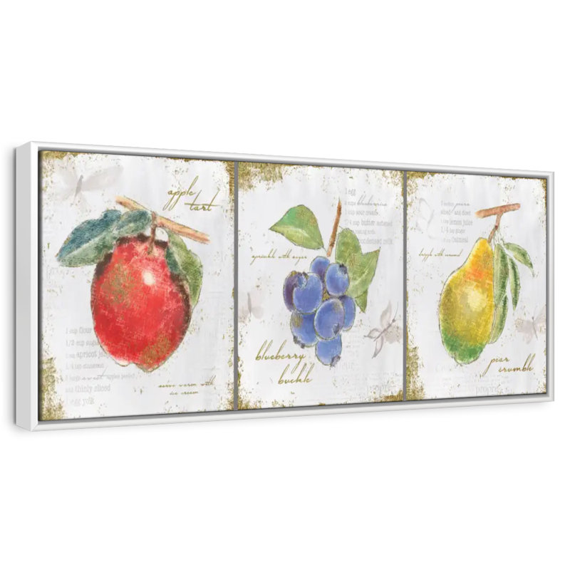 Trésors de jardin I, Floating Frame White, 31" X 11"