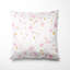 Coussin décoratif abstrait - coussin moderne rose et doré-125945242