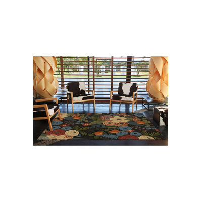 Multicolor Floral Pattern Machine Washable Decorative Rug