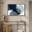 Art mural encadré "Overlaping Blues III" par Art Remedy, cadre argenté, 36 x 24-459297461-459297462