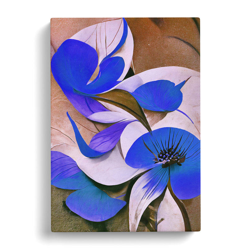 Stunning Abstract Floral No.1 - Wrapped Canvas, 50cm H x 35cm W x 3cm D