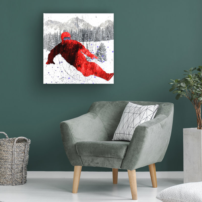 Lightboxournal «Extreme Snowboarder 02», art sur toile, H 14 po x l 14 po x P 2 po