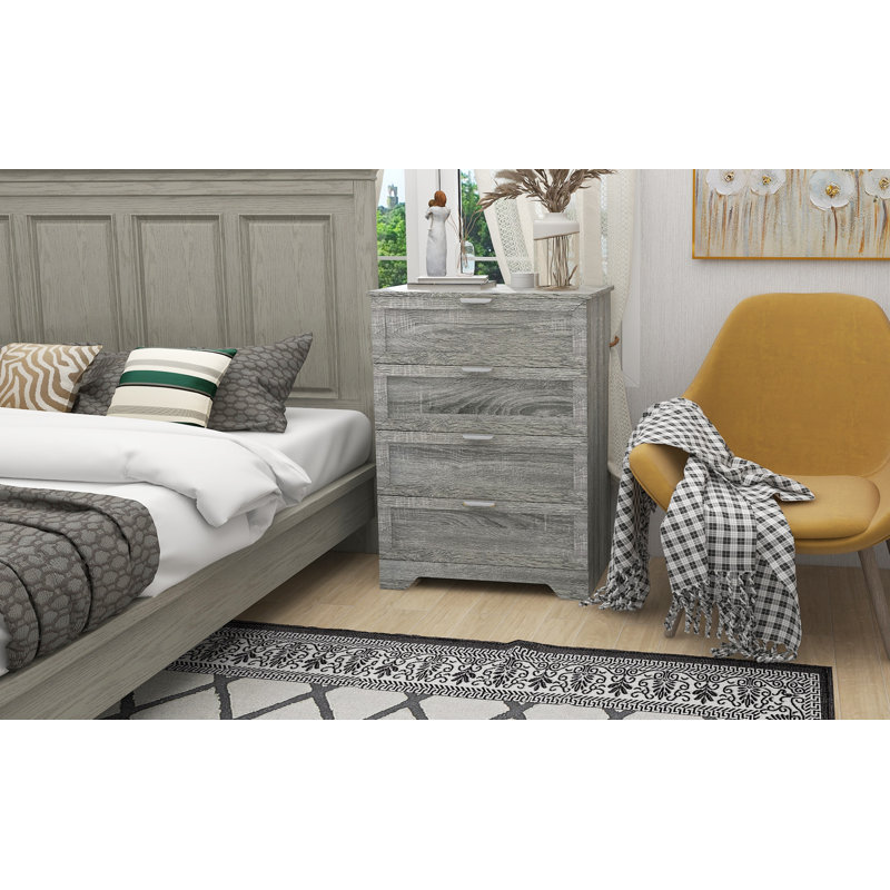 Sophia-Mae 29.1'' W 4 - Drawer Dresser, Grey