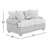 73" Recessed Arm Loveseat with Reversible Cushions