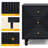 3-Drawer Nightstand With Solid Wood Legs-1749429287