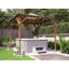 Dunster House Wooden Gazebo 2.5m x 2.5m Hut Tub Sheltered with Roof Felt, Erin