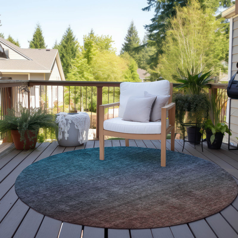 Jurnee Washable Indoor / Outdoor Rug, Round 8'