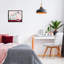 «Dog with Martini», toile encadrée flottante grise par Daphne Polselli-83020207-83020205