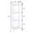 Edwin 44.75" H x 13" W Metal Folding Shelf-209733823
