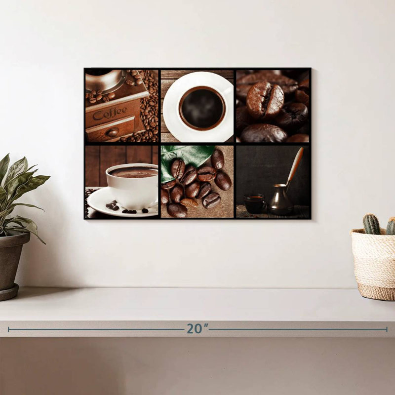 Yarlin Coffee Collage, 8" H x 12" W