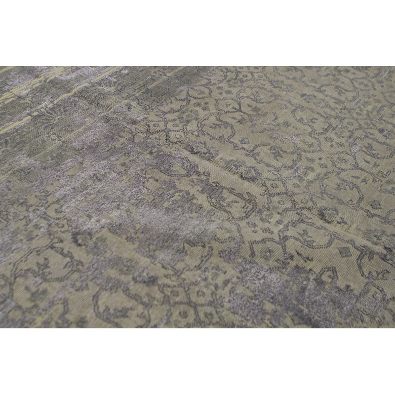 Kendale Oriental Area Rug in Gray/Beige