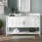 Caitline 60" W Modern Shaker Soft Close Doors Vanity Cabinet with Open Storage Shelf