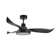 52" Blade Modern Flush Mount Ceiling Fan With LED Lights And Remote Control